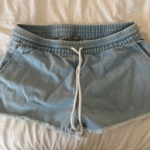 Size S aerie jean shorts